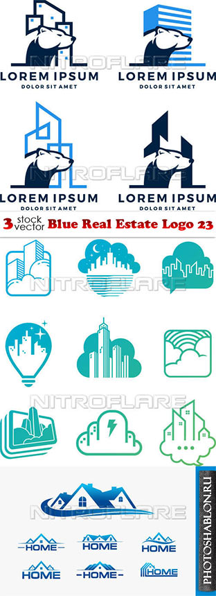 Vectors - Blue Real Estate Logo 23