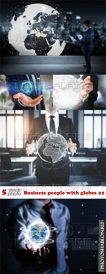 Photos - Business people with globes 22