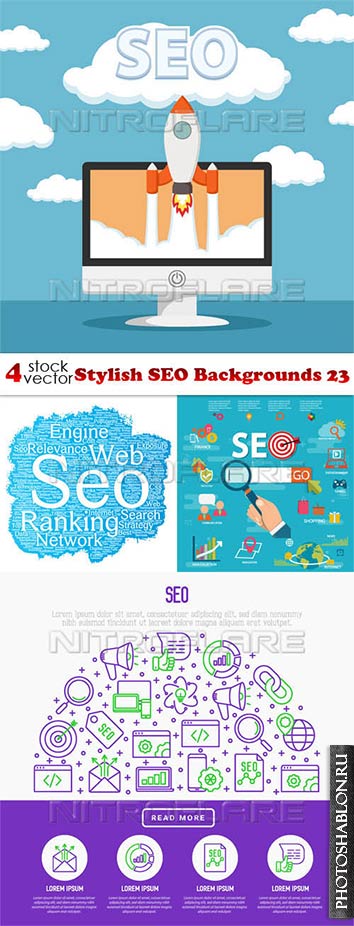 Vectors - Stylish SEO Backgrounds 23