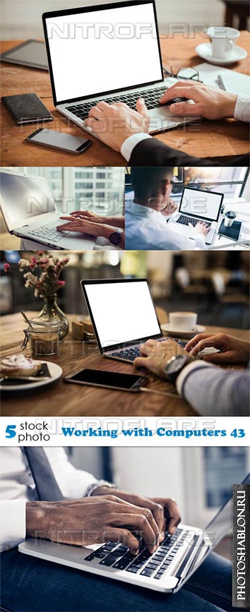 Растровый клипарт, фото HD - Работа за компьютером