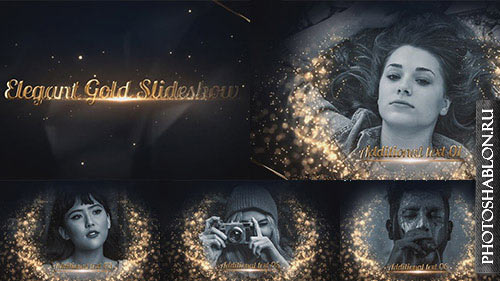 Elegant Gold Slideshow - After Effects Templates