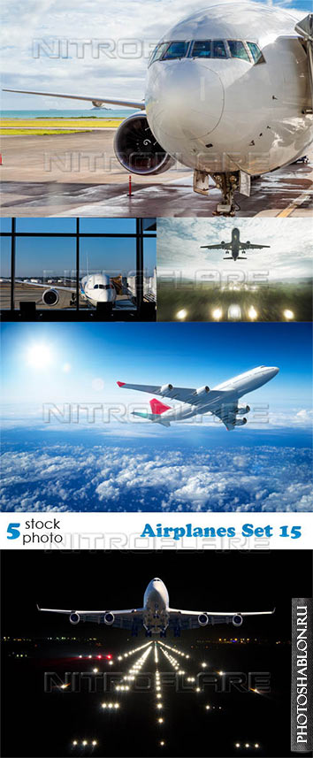 Растровый клипарт, фото HD - Самолеты / Airplanes Set 15