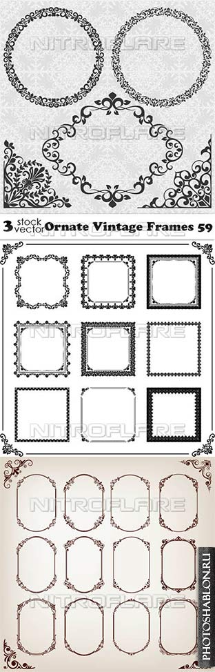 Vectors - Ornate Vintage Frames 59