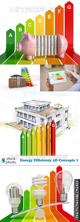 Растровый клипарт - Energy Efficiency 3D Concepts 7