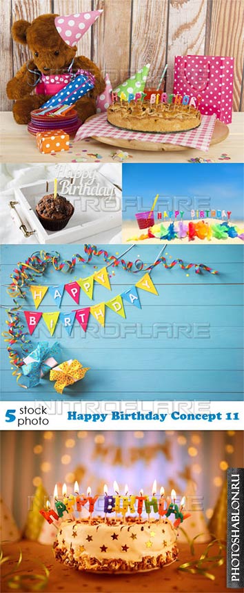 Растровый клипарт - День рождения / Happy Birthday Concept 11