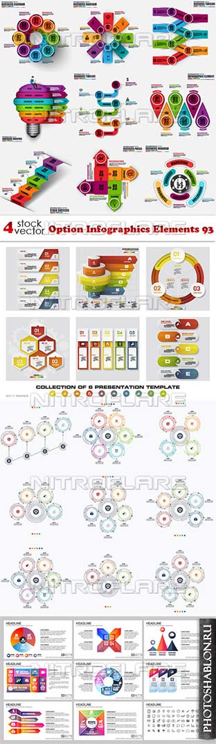 Vectors - Option Infographics Elements 93