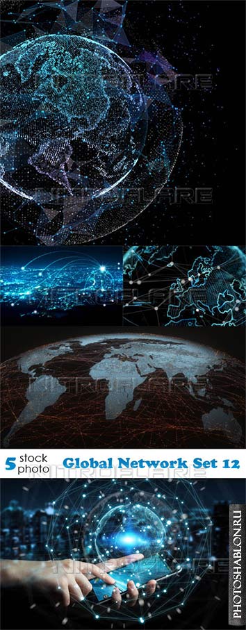 Растровый клипарт - Global Network Set 12