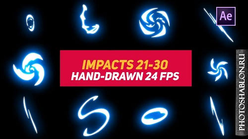 Liquid Elements Impacts 21-30 59429 - After Effects Templates