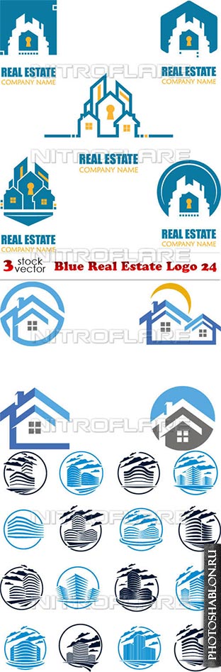 Vectors - Blue Real Estate Logo 24