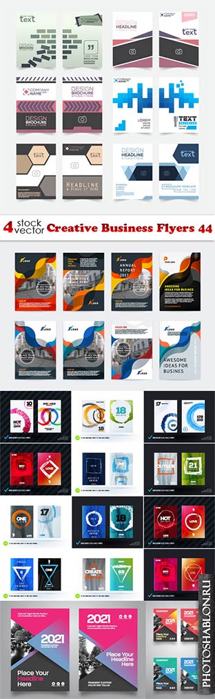 Vectors - Creative Business Flyers 44