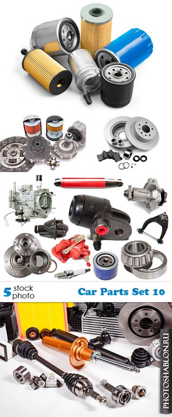 Растровый клипарт - Автозапчасти / Car Parts Set 10