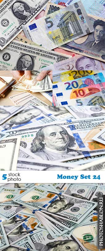 Растровый клипарт, фото HD - Деньги / Money Set 24