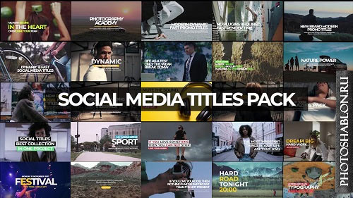 30 Social Media Titles - Premiere Pro Templates