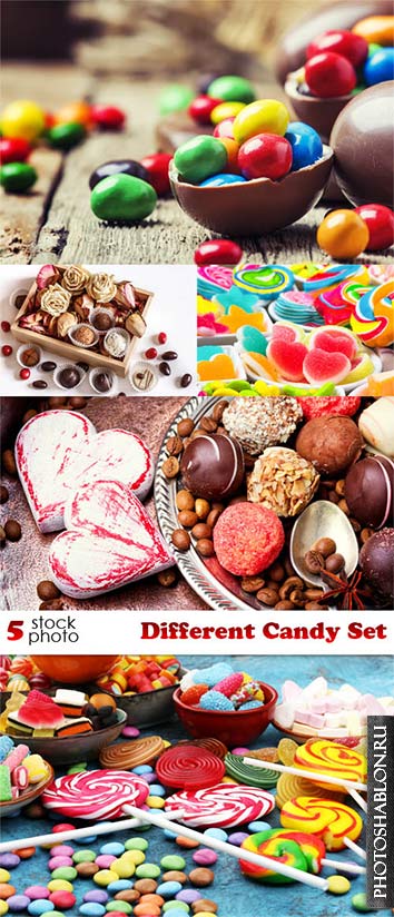 Клипарт, фото HD - Сладости / Photos - Different Candy Set