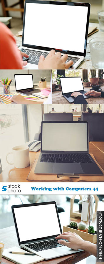 Растровый клипарт - Работа за компьютером / Working with Computers 44