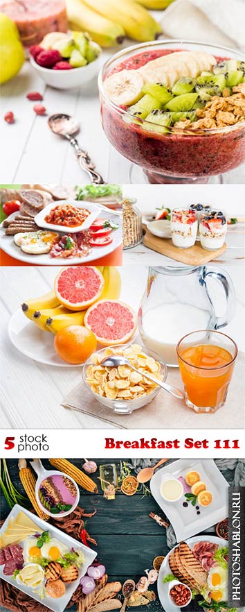Клипарт, фото HD - Завтрак / Photos - Breakfast Set 111