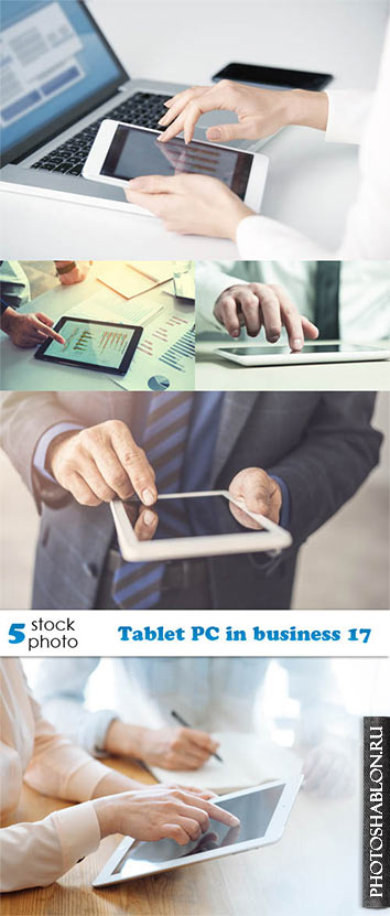 Растровый клипарт, фото HD - Планшетный ПК в работе