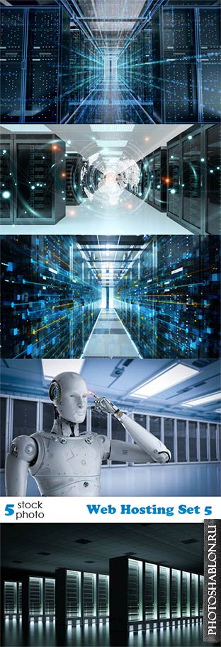 Растровый клипарт, фото HD - Веб-хостинг / Web Hosting Set 5