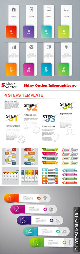 Векторный клипарт - Shiny Option Infographics 29