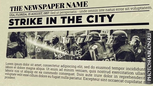 Newspaper Investigation 70904 - After Effects Templates