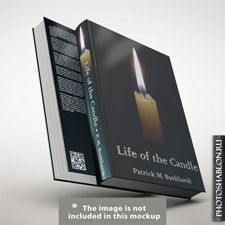 Макет обложки книги / Free Psd - Realistic book cover presentation