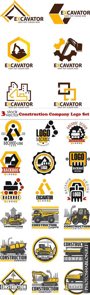 Vectors - Construction Company Logo Set