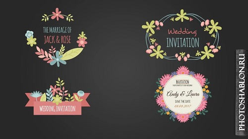 10 Floral Frame for Wedding Day 70300 - After Effects Templates