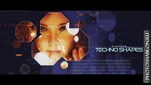 Techno Shapes Digital Slideshow - Project for After Effects Videohive