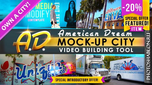 AD - City Titles Mockup Business Intro - Project for After Effects