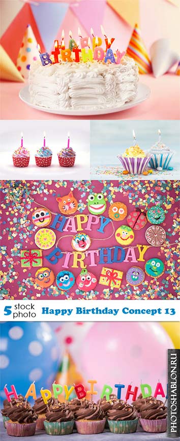 Растровый клипарт - День рождения / Happy Birthday Concept 13