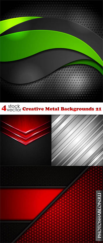 Vectors - Creative Metal Backgrounds 21