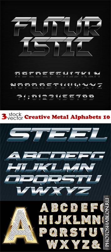 Vectors - Creative Metal Alphabets 10