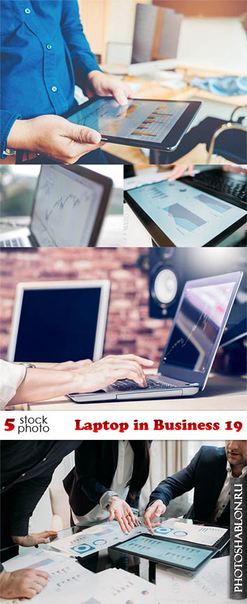 Клипарт, фото HD - Ноутбук в работе / Photos - Laptop in Business 19