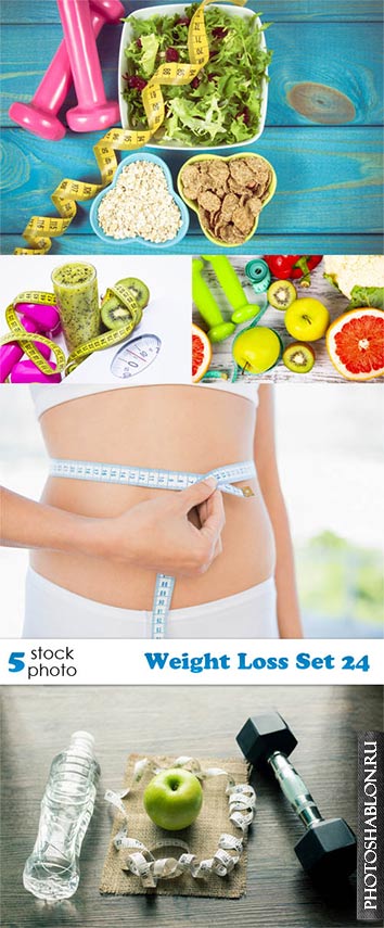 Растровый клипарт - Потеря веса, похудение / Weight Loss Set 24